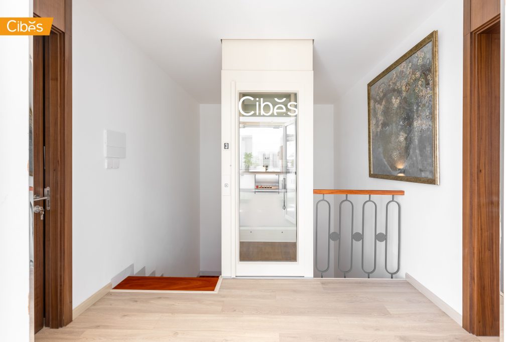 Cibes Classic home elevator with a timeless Scandinavian design