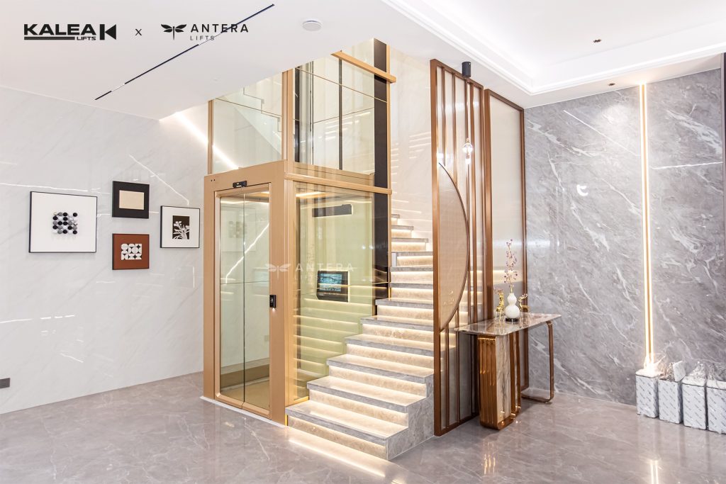 Antera home lift with premium customization for luxury interiors