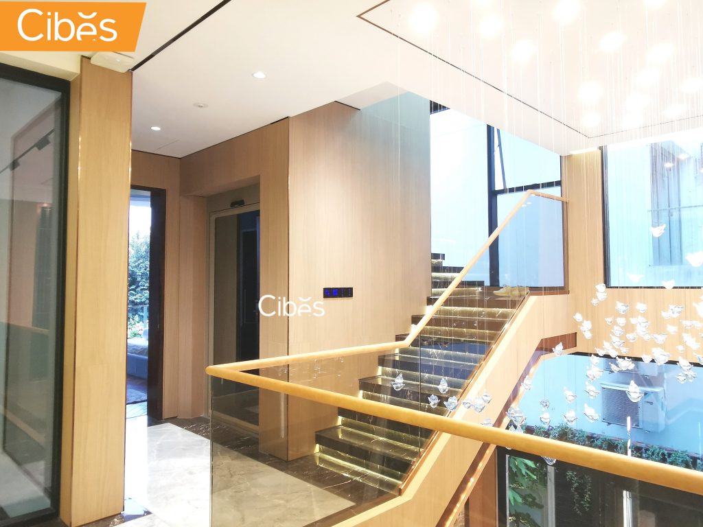 Cibes Voyager V70 designed for homes with an existing elevator shaft