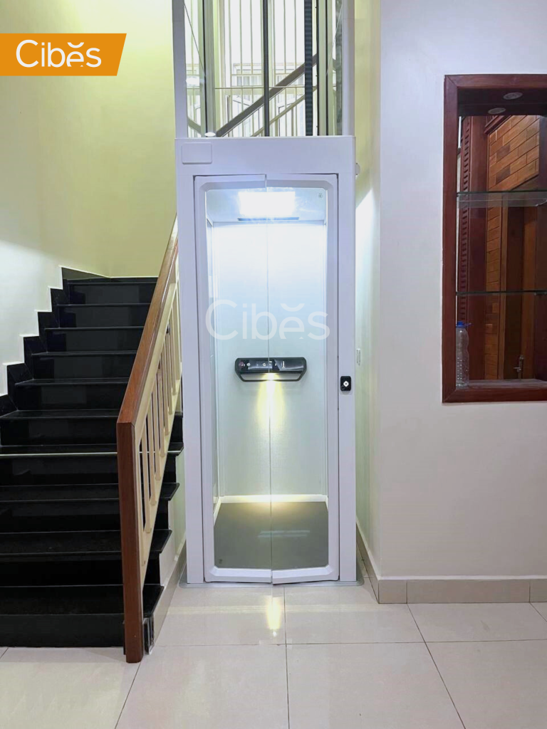 Compact mini lift designed for residential use